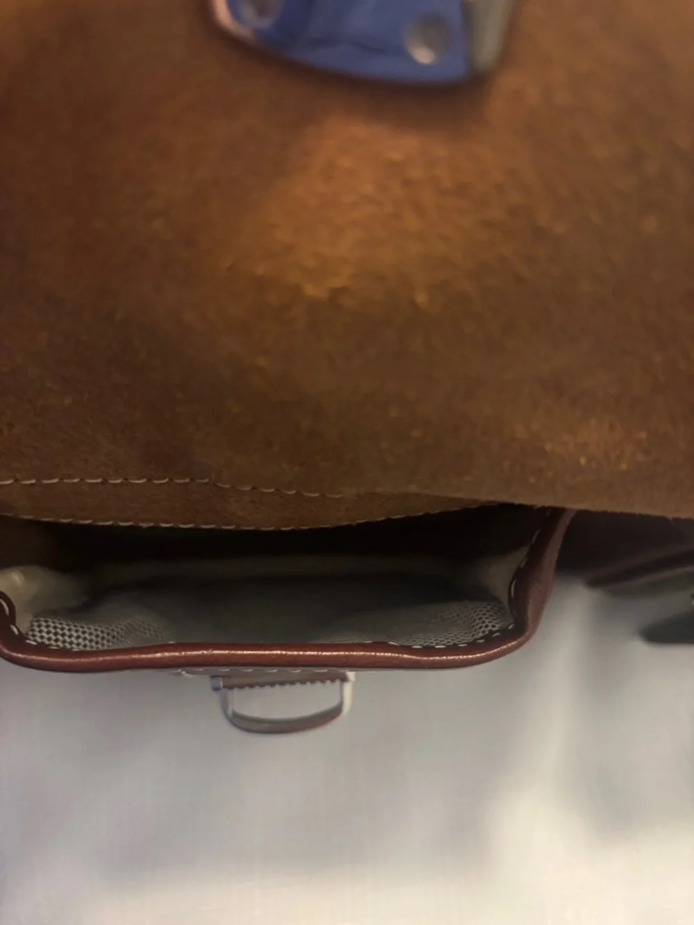 VTG Dooney & Bourke Rich Avocado Double Pocket Satchel & wallet leather trim - Picture 9 of 14